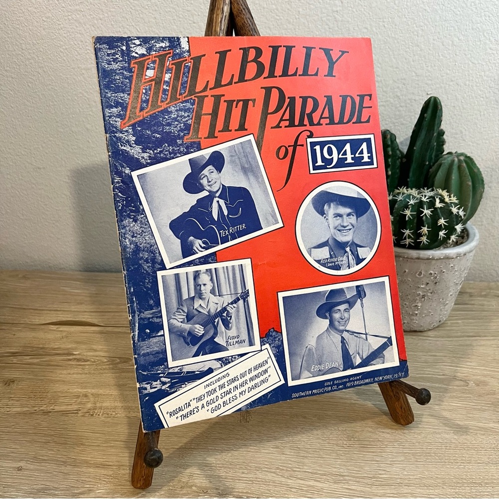 Vintage 1944 Hillbilly Hit Parade Sheet Music Folio Tex Ritter Eddie Dean